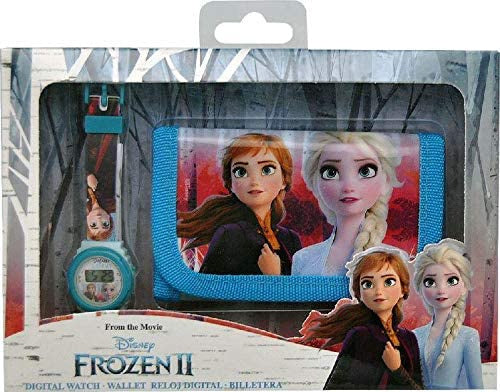 Frozen II-set meisjes polyester blauw/roze 2-delig
