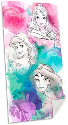 strandlaken prinses meisjes katoen 150 x 75 cm wit