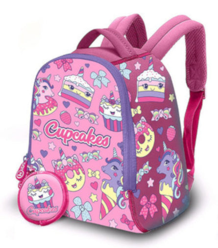 kinderrugzak Cupcakes meisjes 6 liter neopreen roze