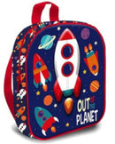 rugzak planeet 9 liter polyester blauw/rood