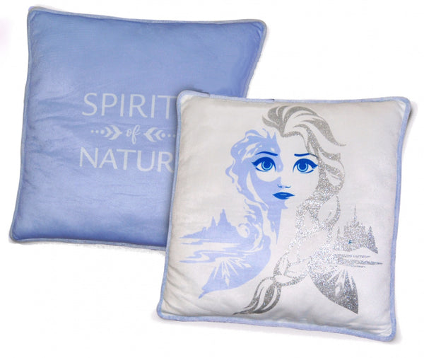 kussen Frozen 2 meisjes 45 x 45 cm polyester lila/wit