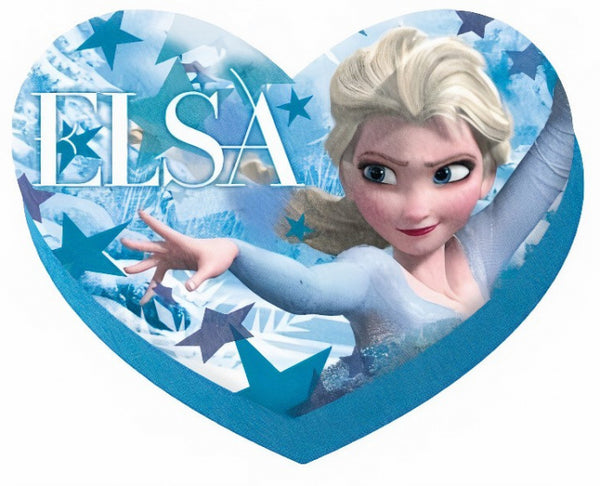 kussen Frozen hart blauw 75 cm fluweel blauw