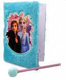 notitieboek Frozen 2 pluche 19 cm blauw 2-delig