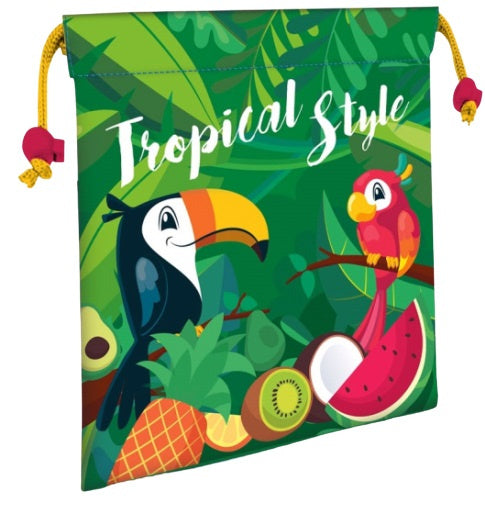 schooltas Tropical Style polyester 22 cm