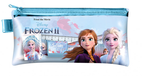 schrijfset Frozen 2 meisjes 19 cm blauw 5-delig