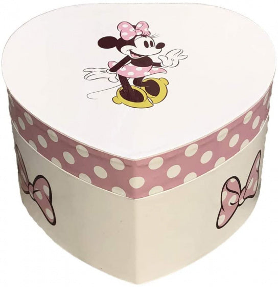 sieradenkistje Minnie Mouse 15 x 14 cm wit/roze