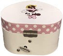sieradenkistje Minnie Mouse 15 x 14 cm wit/roze