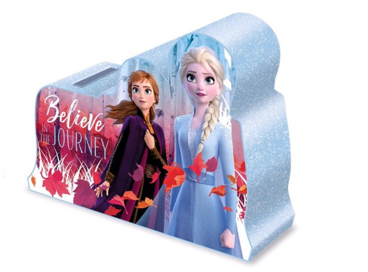 spaarpot Frozen II meisjes 16,8 cm blauw/rood