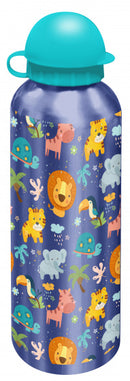 drinkfles junior 500 ml aluminium blauw/paars