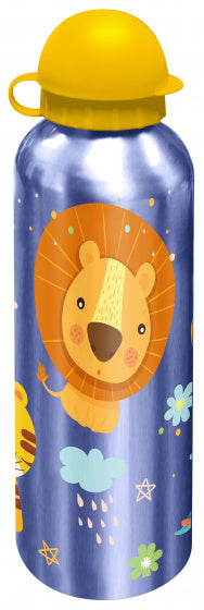 drinkfles junior 500 ml aluminium paars/geel