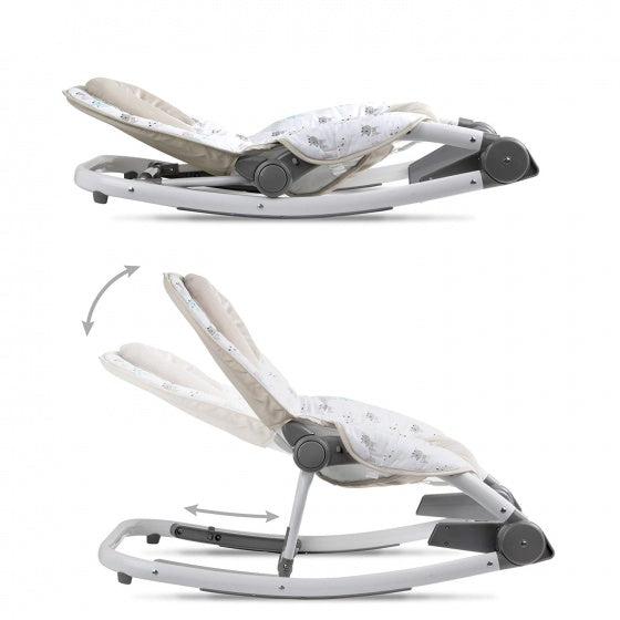 schommelstoel elektrisch Tumi 80 cm beige/wit