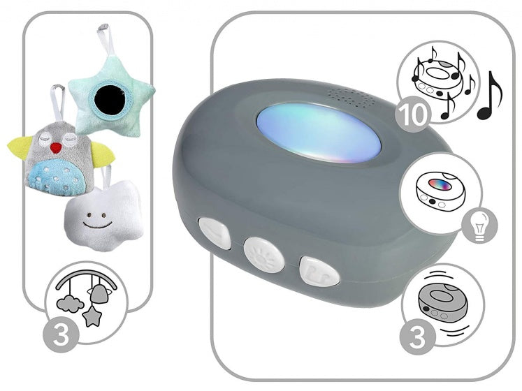 schommelstoel elektrisch Tumi 80 cm beige/wit