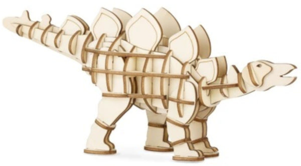 3D-puzzel Stegosaurus 20,8 x 8,6 cm hout naturel