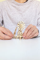 3D-puzzel Windmill 15 x 11 cm hout naturel