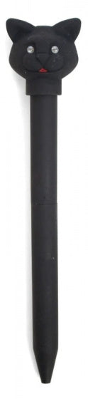 balpen kat led 15 x 2,5 cm ABS zwart