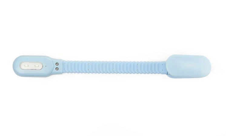 boeklampje oplaadbaar led 9 x 10 cm abs blauw