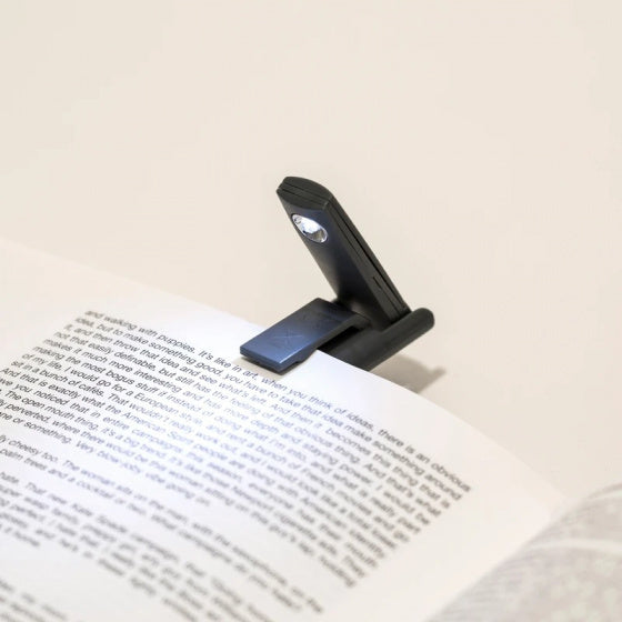 boeklampje led opvouwbaar 10 cm abs zwart