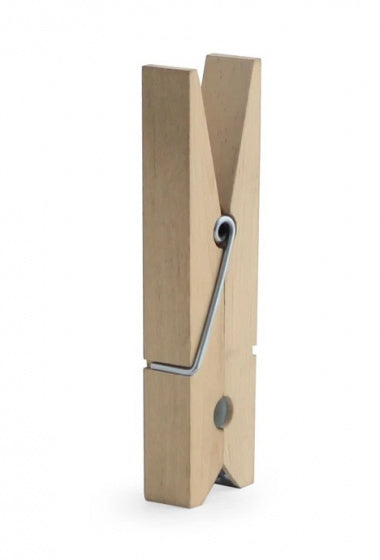 boeklampje wasknijper led 9,4 x 2,3 cm hout