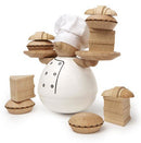 evenwichtsspel The Baker 9 x 12 cm hout 13-delig