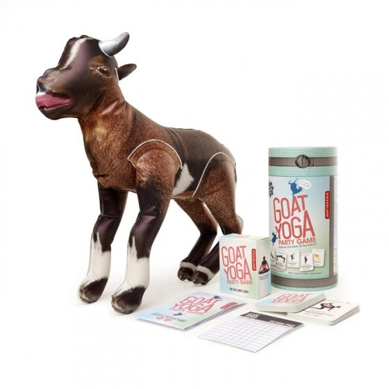 kaartspel Goat Yoga pvc/papier bruin 3-delig