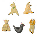 magneten Goat Yoga 4,3 x 3,3 x 1 cm PVC beige
