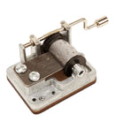 muziekdoos Burning Love 5 x 4 x 2 cm staal zilver