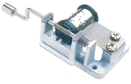 muziekdoos Hey Jude 7,6 x 3,8 x 2,5 cm staal blauw
