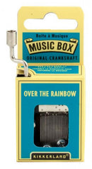 muziekdoos Over The Rainbow 7,6 cm staal aqua
