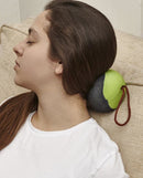 nekkussen 17,8 x 9,9 cm foam/katoen grijs/bruin