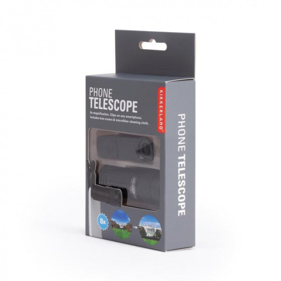 smartphone telescoop 7,6 x 5,6 cm ABS zwart