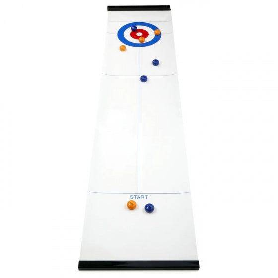 speelbord Curling 120 x 28 cm polypropyleen wit