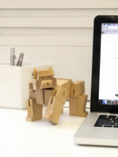 speelfiguur SquareBear 7,5 x 20 cm hout naturel