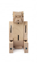 speelfiguur SquareBear 7,5 x 20 cm hout naturel