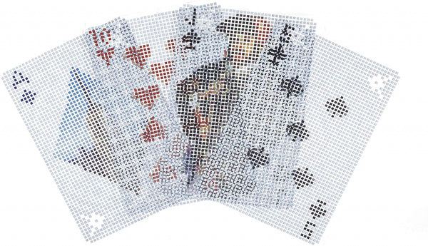 speelkaarten Pixel 9 x 6,5 cm PVC 53-delig