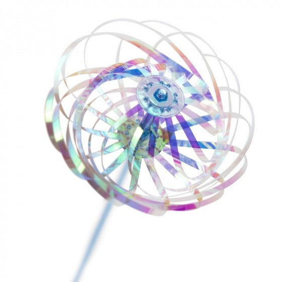 stick Rainbow Spinner junior 19 cm transparant