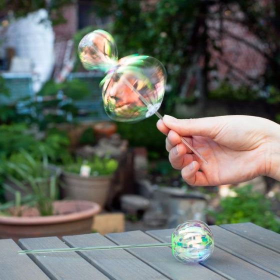 stick Rainbow Spinner junior 19 cm transparant
