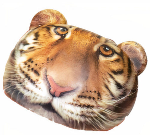 stressbal tijger 8 x 7 cm polyurethaan bruin