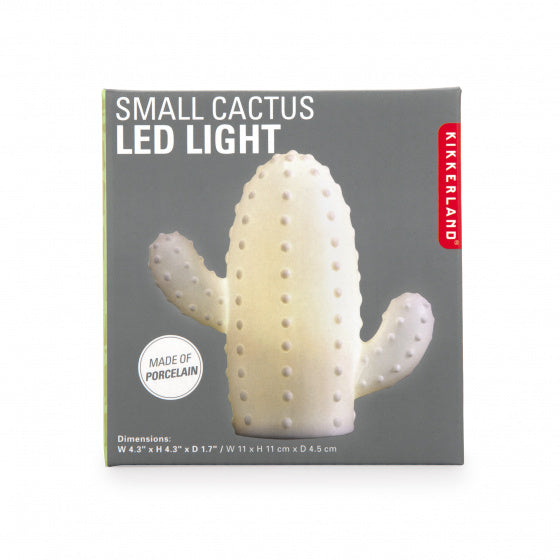 tafellamp Cactus led 12,2 x 8,1 cm porselein wit