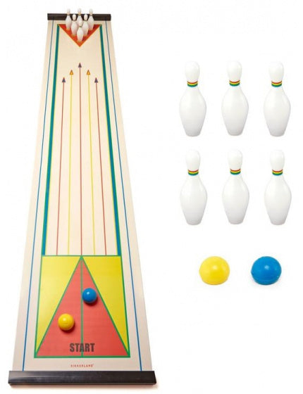 tafelspel bowling 120 x 23 cm polypropyleen bruin