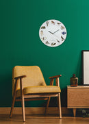 wandklok Bird Call 38 x 4 cm ABS/PVC wit