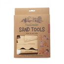 zandtools Huckleberry bamboe bruin 3-delig