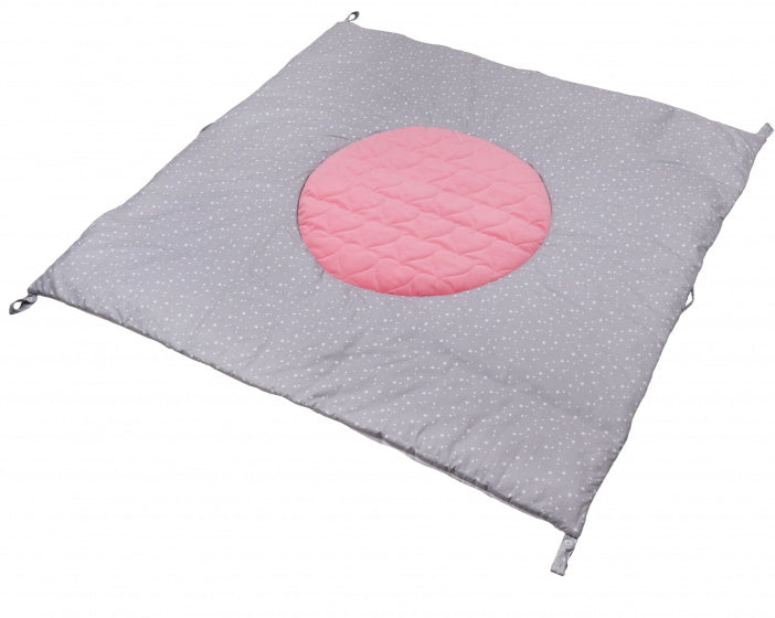 speelkleed Hearts junior 107 cm polykatoen roze/grijs