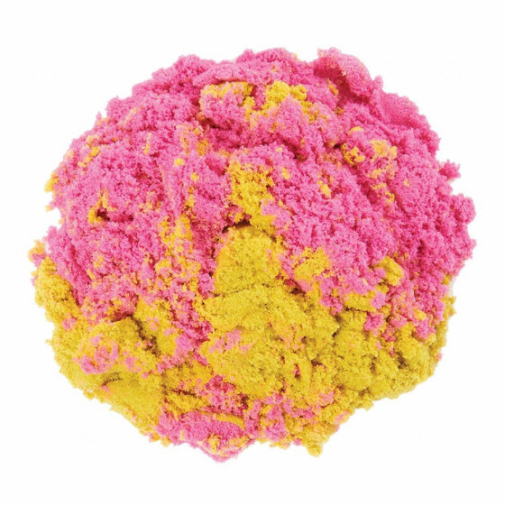 speelzand hoorn junior 56 gram zand roze/geel