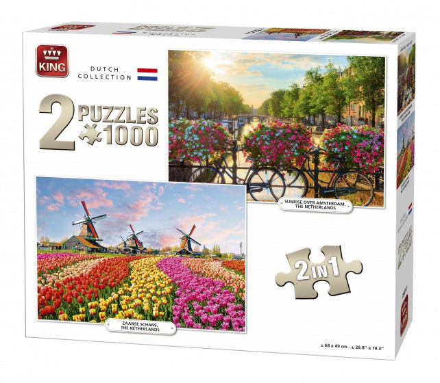 King Puzzels Dutch Collection 2x1000 Stukjes