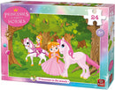 legpuzzel Princesses in the Woods meisjes karton 24-delig