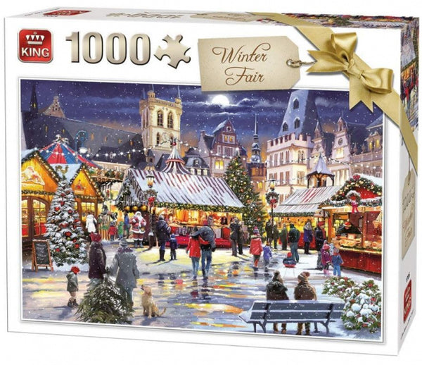 legpuzzel Winter Fair 68 x 49 cm karton 1000 stukjes