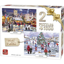 King Puzzels Winter Collection 1000 Stukjes 2 Stuks