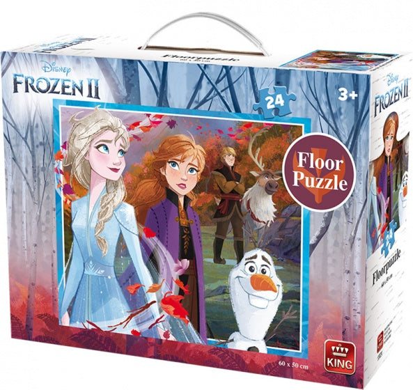 vloerpuzzel Disney Frozen II junior 60 x 50 cm 24 stukjes