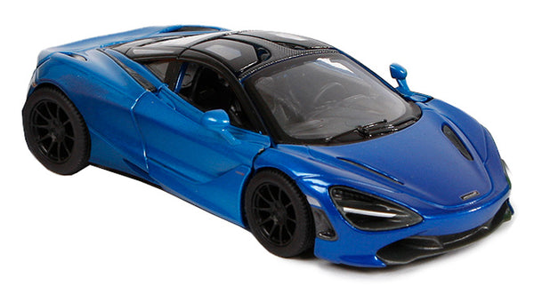 auto McLaren 720S pull-back 1:36 staal die-cast blauw