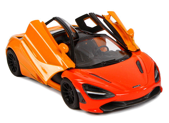 auto McLaren 720S pull-back 1:36 staal die-cast oranje